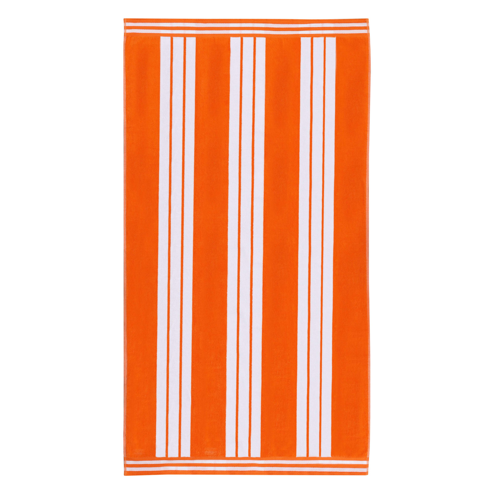 Chira Striped Cotton Beach Towel, Orange, Beach Towel - 1 Pack