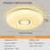 Carlette LED Smart Flush Ceiling Lights Wi-Fi RGB Connect with Tuya Works with Alexa, Google Home