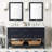 60" Robertson Double Bathroom Vanity Set with Rectangular Undermount Sinks-49568505-75247368-75247372