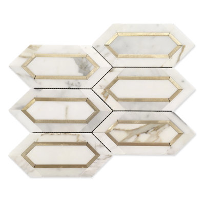 Carrelage mural Calacatta Gold Hexagon