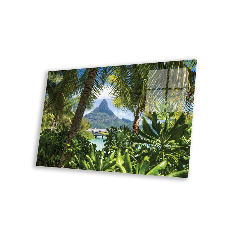 Mont Otemanu à Bora Bora, Polynésie française sur plastique / acrylique par Jan Becke
