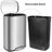 Stainless Steel Step On Trash Can - 14.52 Gallons (50L+5L)-100738191