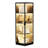 4-Tier Corner Display Cabinet with 3 Color Light, Display Case for Playroom, Bedroom-234704753
