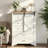 Farmhouse 47" Tall 5 Drawer Dresser Storage Cabinet Chest With Sliding Barn Door & Shelf-916419907