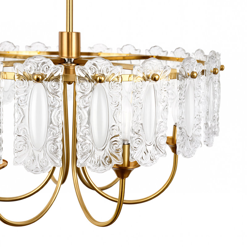 Lustre tambour 24 po 6 lumières