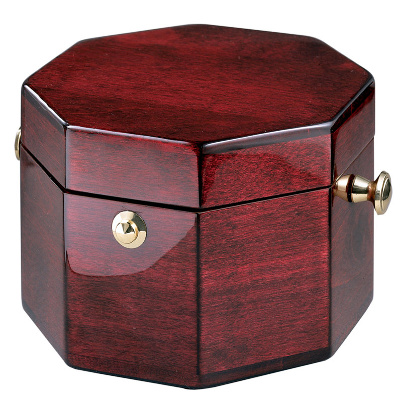 Weather And Maritime Traditional Analogue Mahogany Quartz Movement / Crystal Tabletop Clock with Alarm in Rosewood Hall