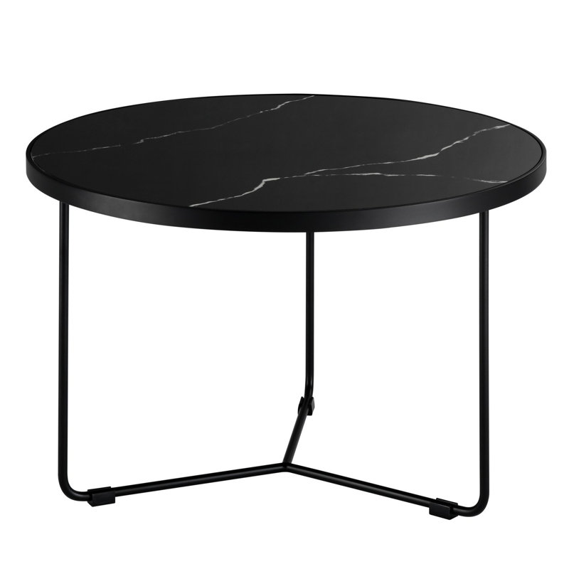 Table basse Gemini, Noir, H 17 po x L 26 po x l 26 po