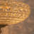 3-Light Modern Glam Gold Crystal Flush Mount