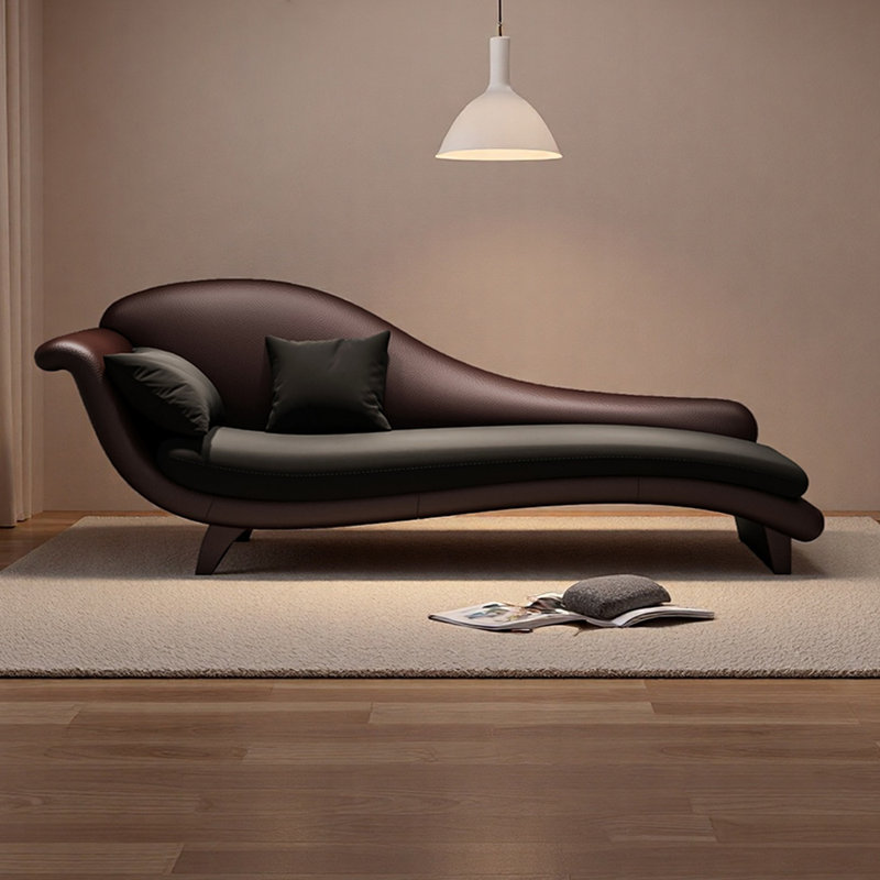 Méridiennes d'intérieur en bois Living Room, Orienté à gauche (vu de face), Gris foncé