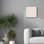  «Kuba Play 1 Blush» par Cheryl Warrick, art mural sur toile, 18 po x 18 po