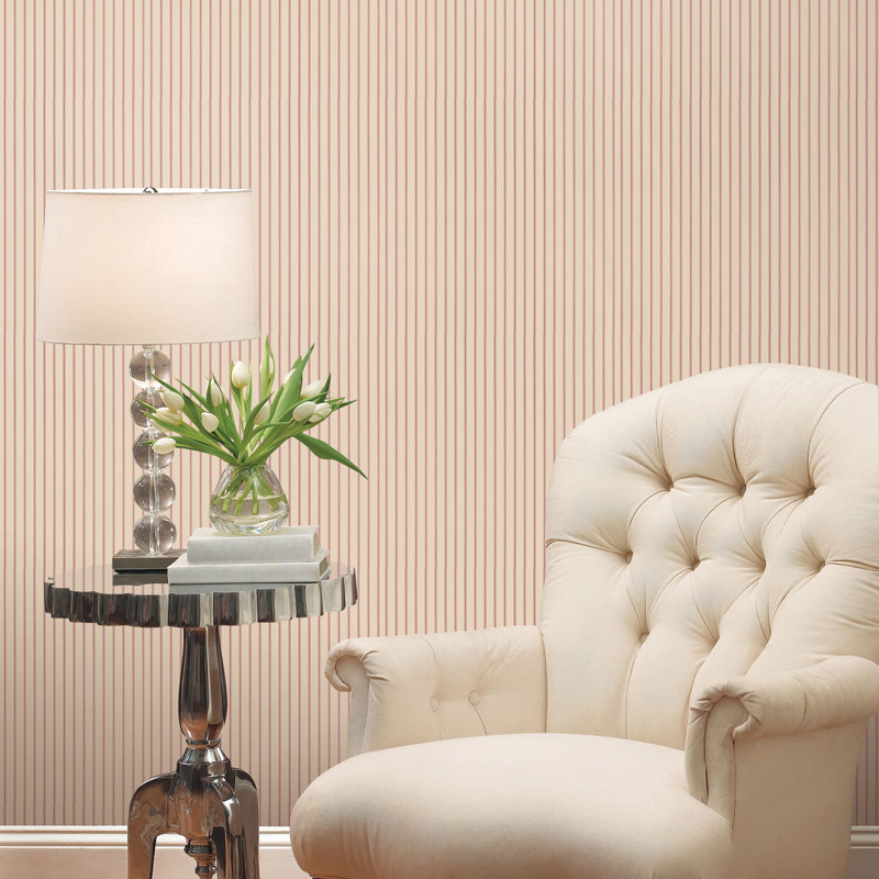 Dween 10m x 52.8cm Matte Wallpaper Roll, Red/Beige