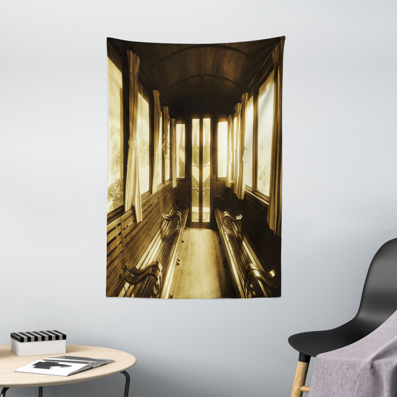 Tapisserie polyester antique, H 60 po x l 40 po