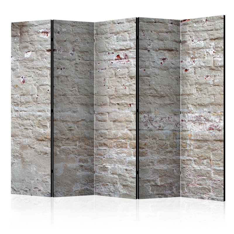 225cm W x 172cm H 5 - Panel Wood Folding Room Divider