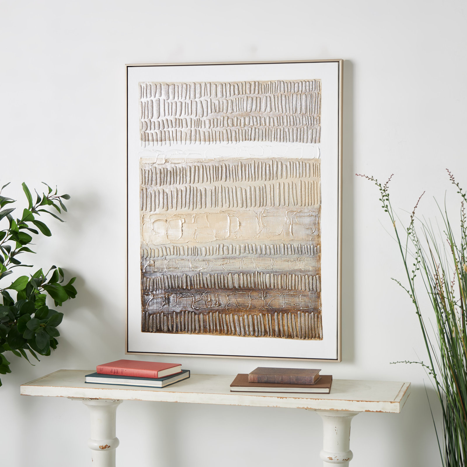 Cole and Grey Textured Abstract Wall Art