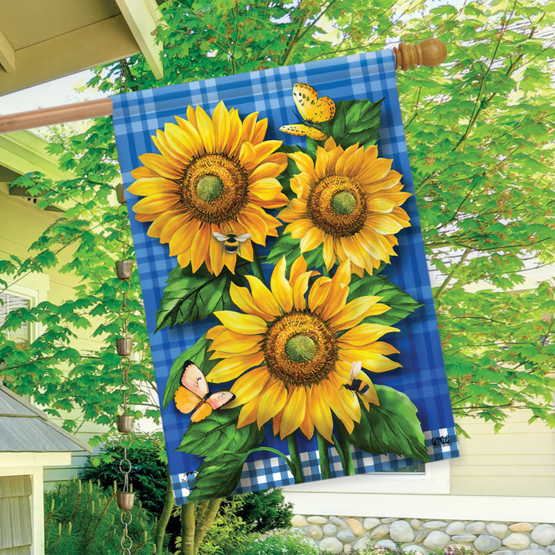 Drapeau bleu des tournesols
