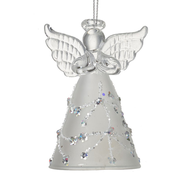 8cm Glass Hanging Figurine Ornament