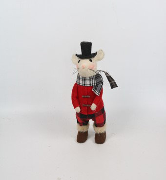 Winter Mouse Christmas Tabletop Figure - 11"