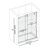 66"-72"  W X 76"  H Single Sliding Frameless Shower Door with 3/8"(10mm) Tempered Clear Glass-118142931