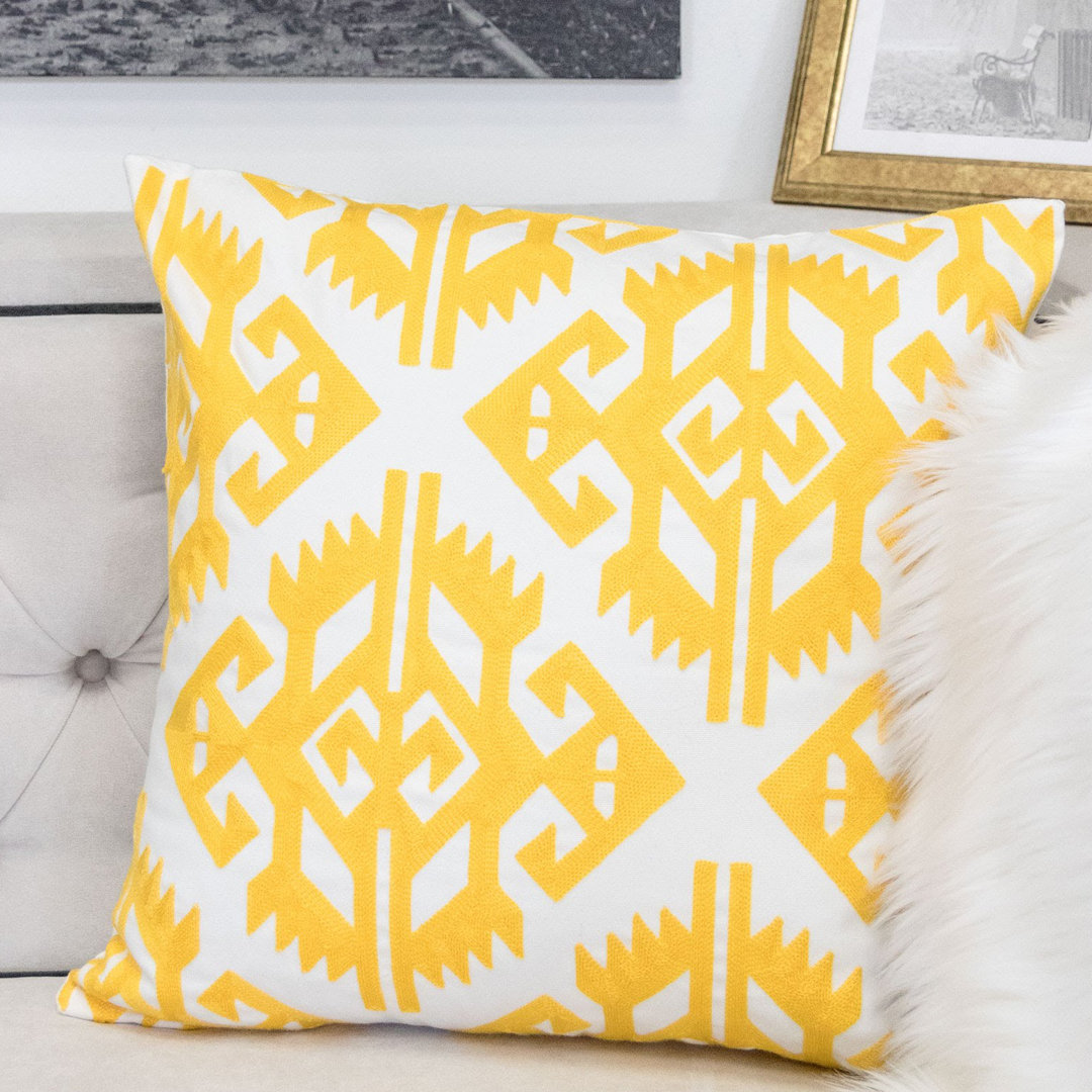  Indoor/Outdoor Cotton Throw Pillow (Set of 2) Homey Cozy 