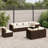 Latitude Run® 8 Piece Patio Lounge Set With Cushions Poly Rattan-653918194-653918192