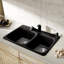 Évier de cuisine à double cuve 50/50 Vienna Anthracite SILGRANIT 31 po Vienna-67137672