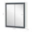 Armoire à pharmacie de salle de bain avec miroir, armoire à miroir murale de salle de bain 27 po x 30 po, armoire de salle de bain murale avec rangement, portes doubles et 2 tablettes réglables, blanc