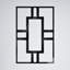 Panneaux muraux décoratifs en acrylique Hastings, moyen, l 10 1/4 po x H 15 3/8 po x T 1/8 po, noir-1303226729-1303226722