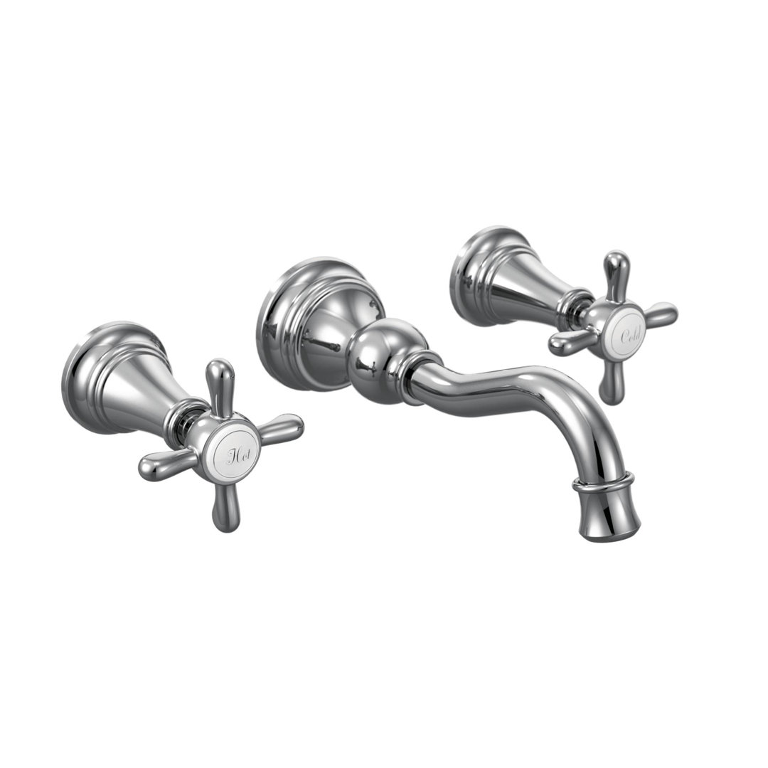 Weymouth Wall Mounted Bathroom Faucet Moen