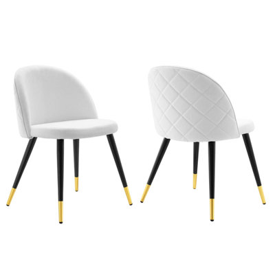 Cordial Performance Velvet Dining Chairs - Set of 2