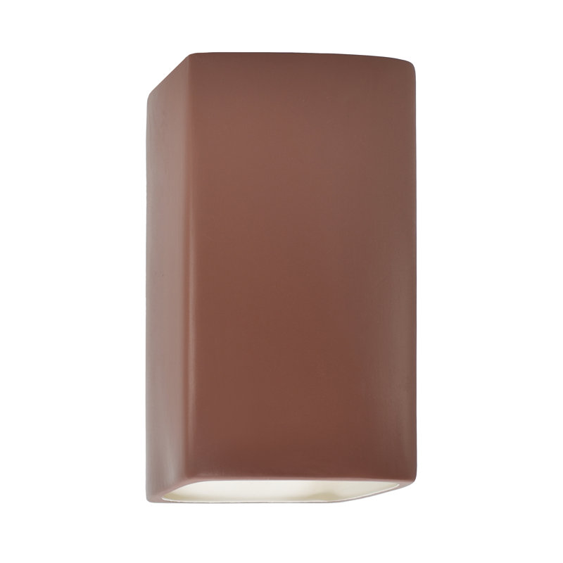 LED Outdoor Flush Mount, Antique Copper, Integrated LED, 9.5" H x 5.25" W x 4.5" D