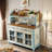 Hand-Painted Retro Wooden Sideboard