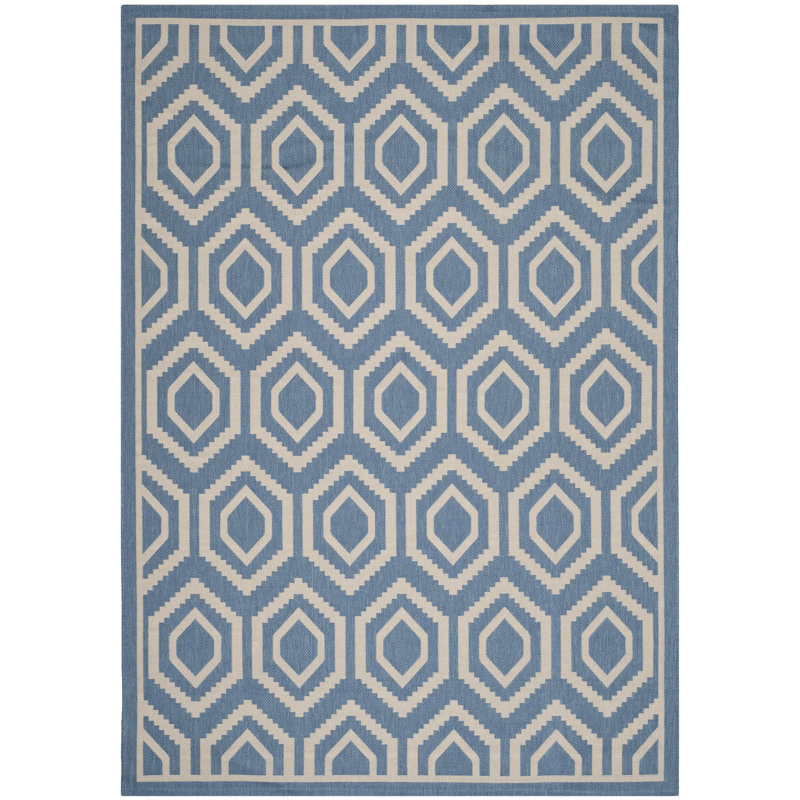 Deedrick Performance Geometric Indoor/Outdoor Area Rug, Rectangle 2' x 3'7"
