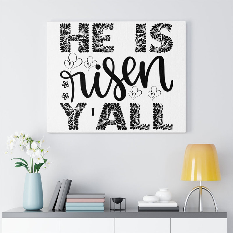 He Is Risen 1 Piece Wrapped Canvas Wall Art, 46cm H x 61cm W