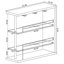 Unité de bar rectangulaire à 2 tablettes Kwesi - Bar seulement inclus-112293533