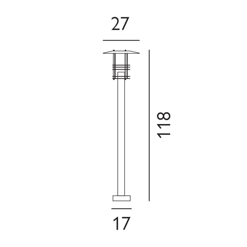 Ullmann Lamp Post (Full), Galvanized