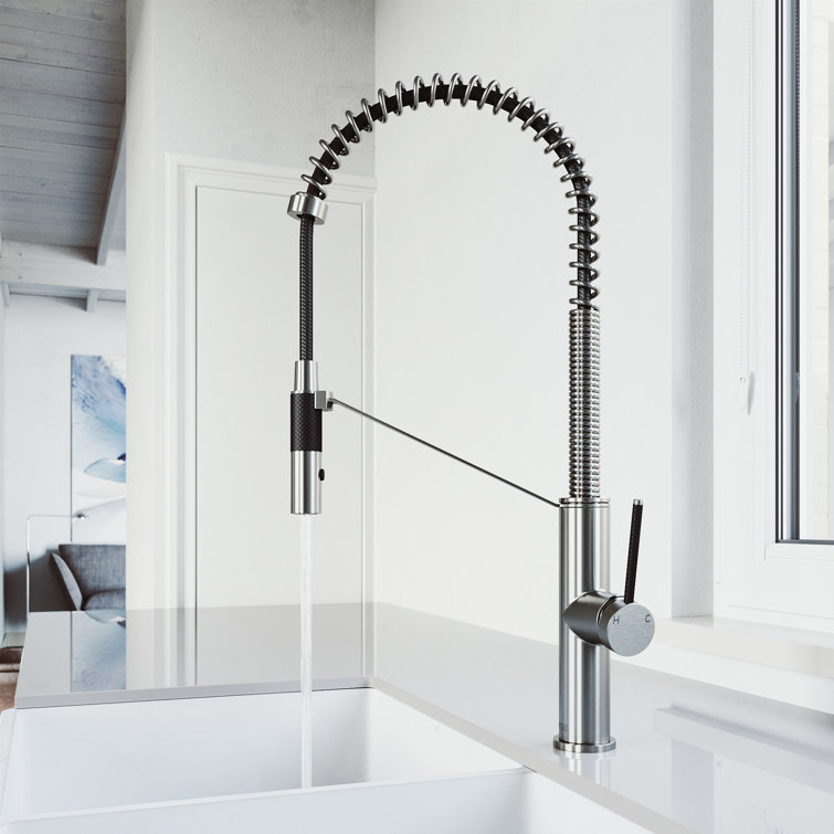 Livingston 24" H 1-handle DockLock™ Pull-Down 2-Function Sprayer Kitchen Faucet