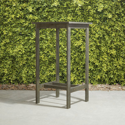 Emilio Farmhouse Wood Bar Table by Gracie Oaks