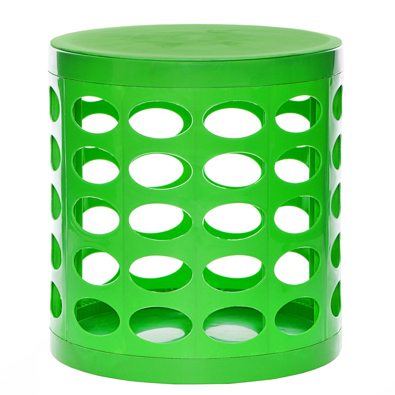  Repose-pieds rond avec rangement 16 po, Vert