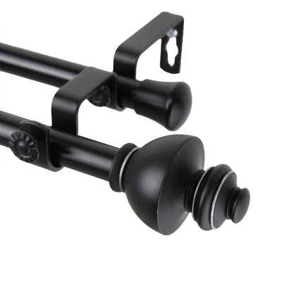 Tringle à rideaux double ajustable Milani