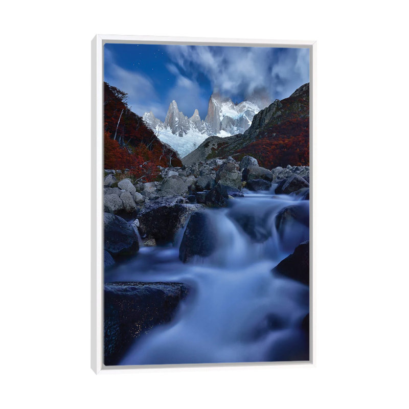 A Night In Patagonia by Mei Xu - Floater Frame Print on Canvas
