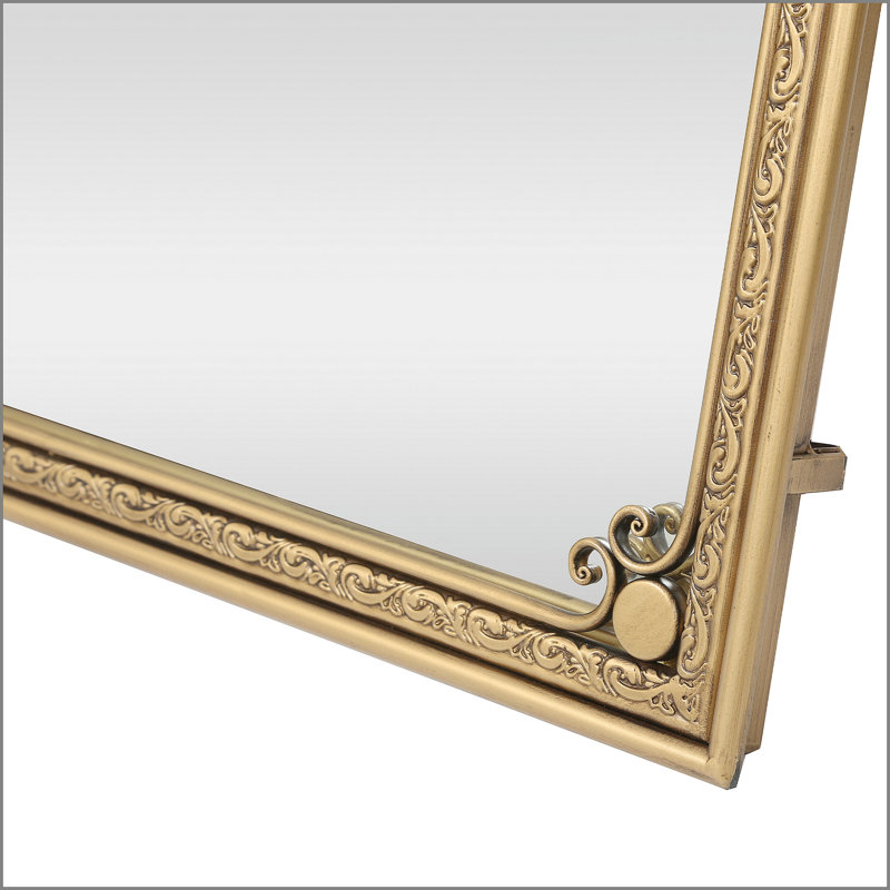 Full Length Mirror with Stand, 70.1"x31.9" Floor Standing Large Dressing Mirror Hanging or Leaning Against Wall for Bedroom Living Room, Antique Gold