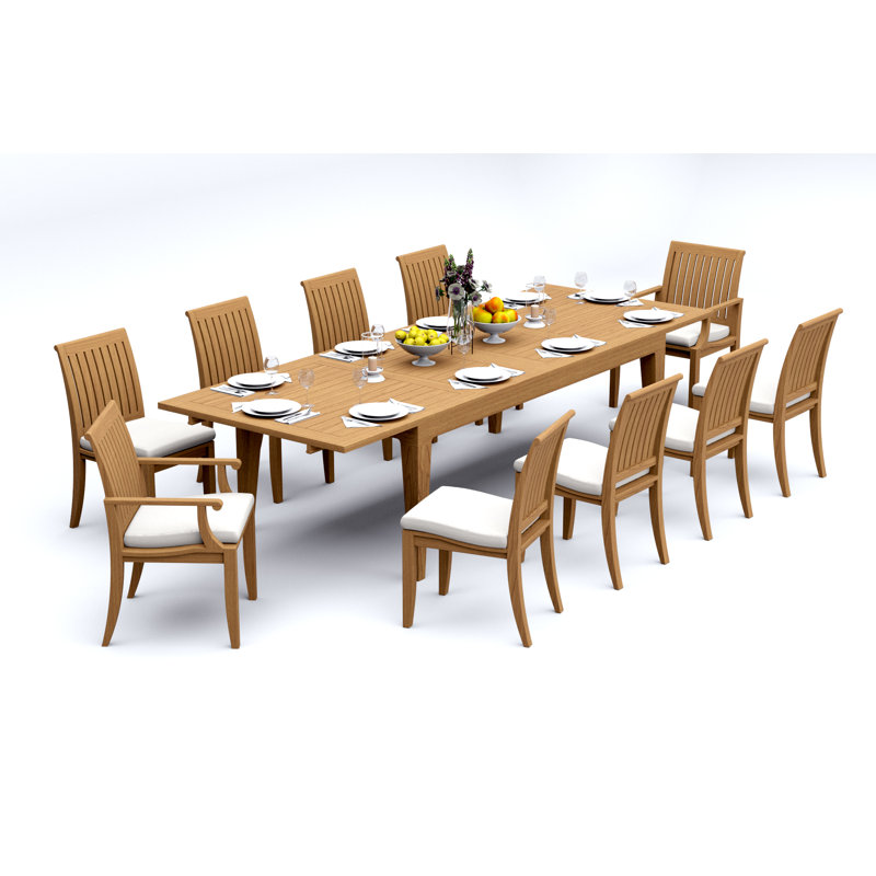 Ensemble de table d'extérieur rectangulaire L 82 po Lagos, 10