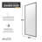Welle 74 In. X 34 In. Framed Fixed Shower Screen Door In Matte Black With 5/16" (8Mm) Tempered Clear Glass-119446100-119446104
