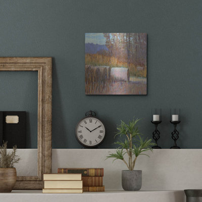 Winston Porter 'Autumn Haybales' by Carol Strock Wasson Metal Wall Art