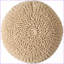 Repose-pieds rond moderne en coton tricoté - l 20 po x P 20 po x H 14 po | Coton | Rond-1363526601