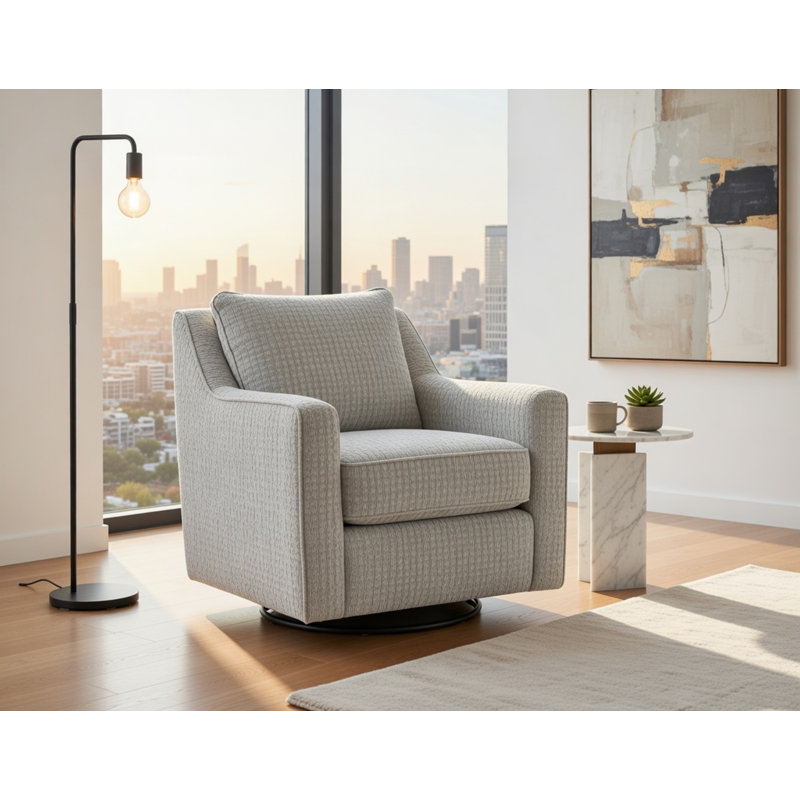 Upholstered Swivel Accent Chair