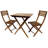 Borica 2 - Person Acacia Wood Patio Dining Set with Square Table