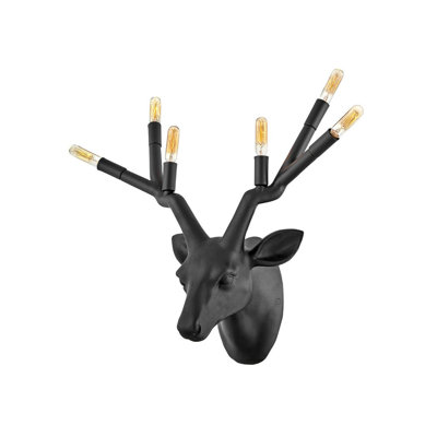 Stag Six-Light Indoor Plug-In Wall Sconce w/ On/Off Switch