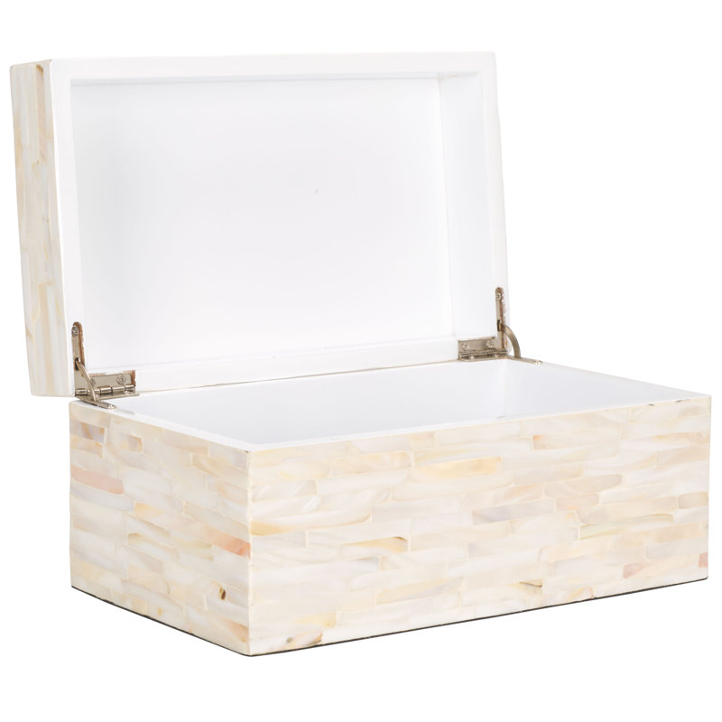 2 Piece Handmade Mother of Pearl Decorative Box Set