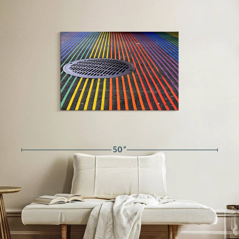 Sireci Castro District Rainbow Crosswalk, 24" H x 36" W